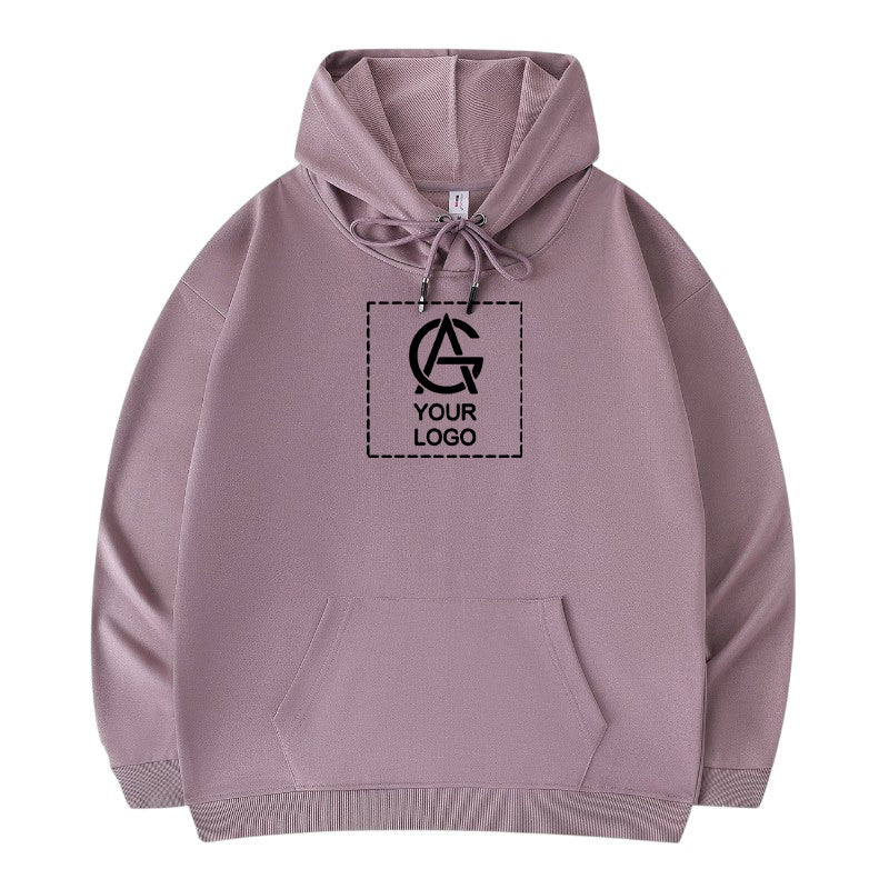 Drop Shoulder Trendy Hooded Sweatshirt