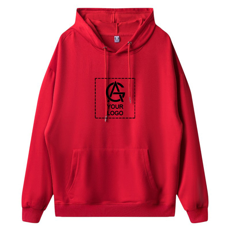 Drop Shoulder Trendy Hooded Sweatshirt