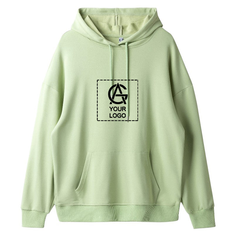 Drop Shoulder Trendy Hooded Sweatshirt