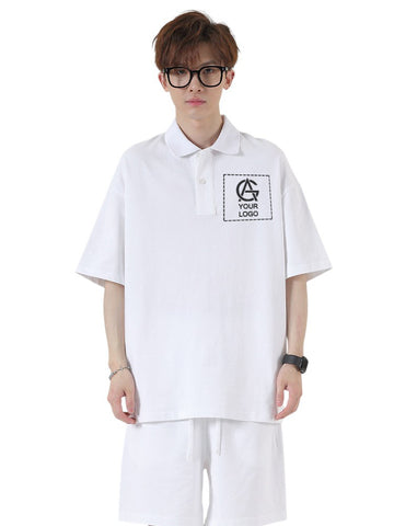 275GSM Heavyweight POLO Short-sleeved T-shirt