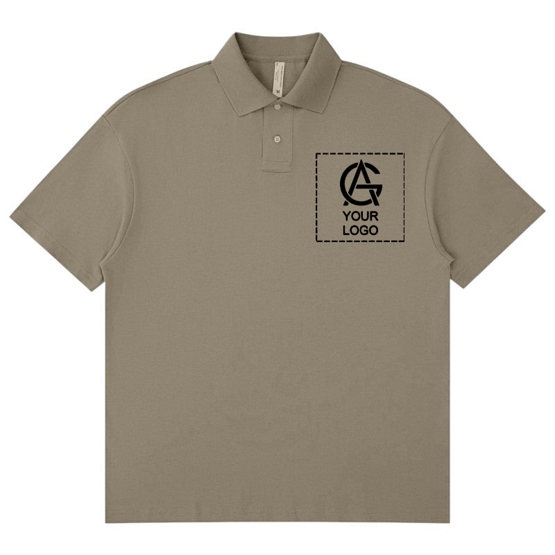 275GSM Heavyweight POLO Short-sleeved T-shirt