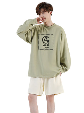 245GSM Cotton Long-sleeved T-shirt