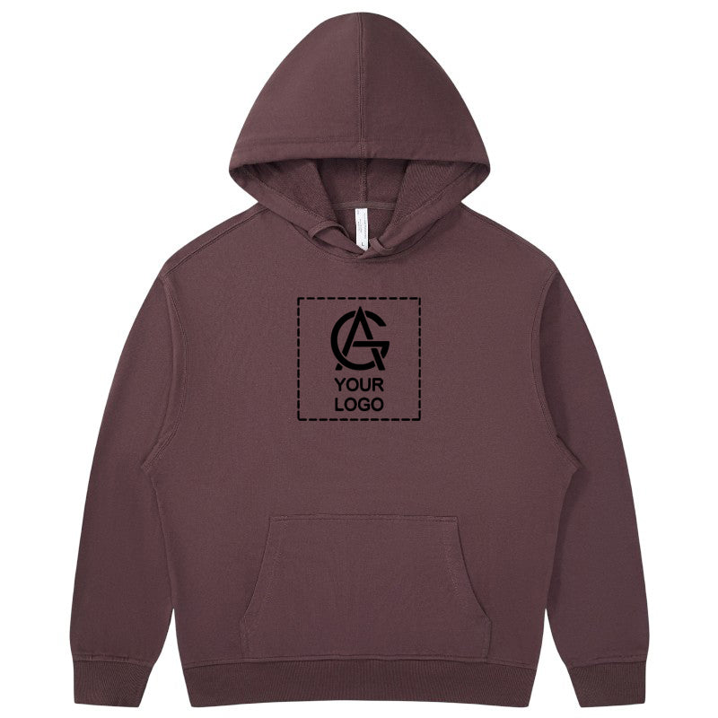 330GSM Pure Cotton Hooded Pullover Sweatshirt