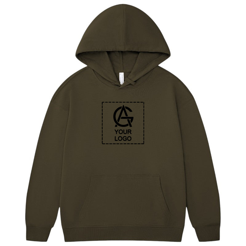 330GSM Pure Cotton Hooded Pullover Sweatshirt