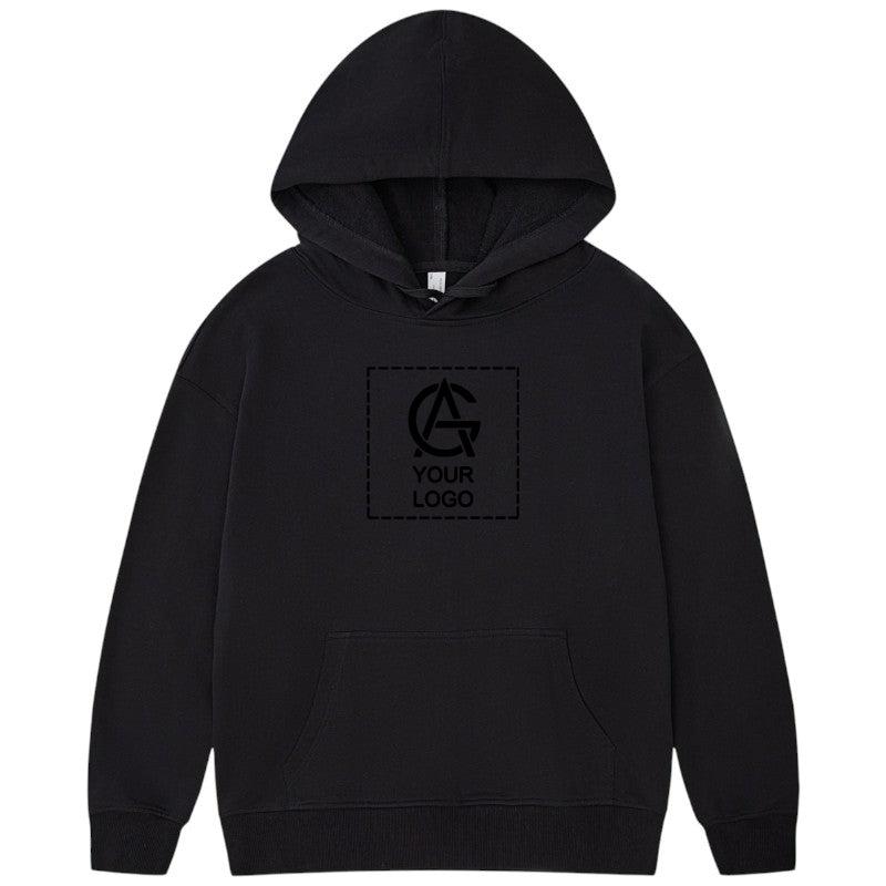 330GSM Pure Cotton Hooded Pullover Sweatshirt