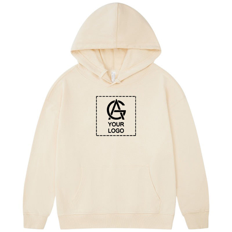 330GSM Pure Cotton Hooded Pullover Sweatshirt