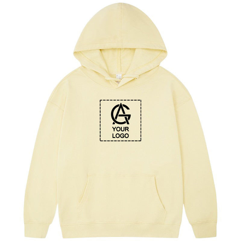330GSM Pure Cotton Hooded Pullover Sweatshirt