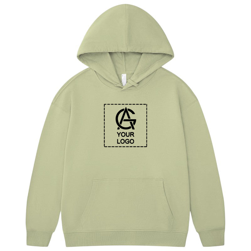330GSM Pure Cotton Hooded Pullover Sweatshirt