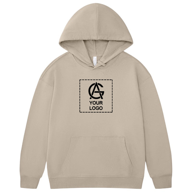330GSM Pure Cotton Hooded Pullover Sweatshirt