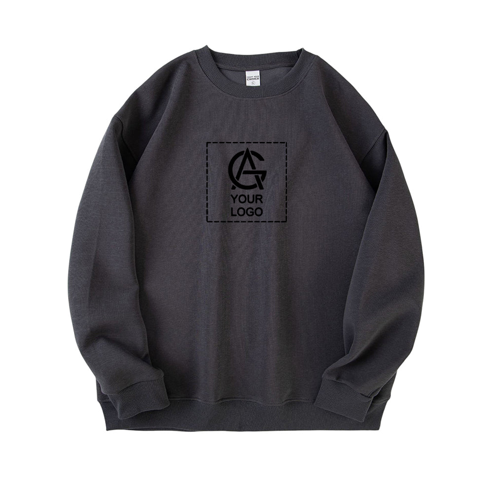 350GSM cotton loose round neck sweatshirt