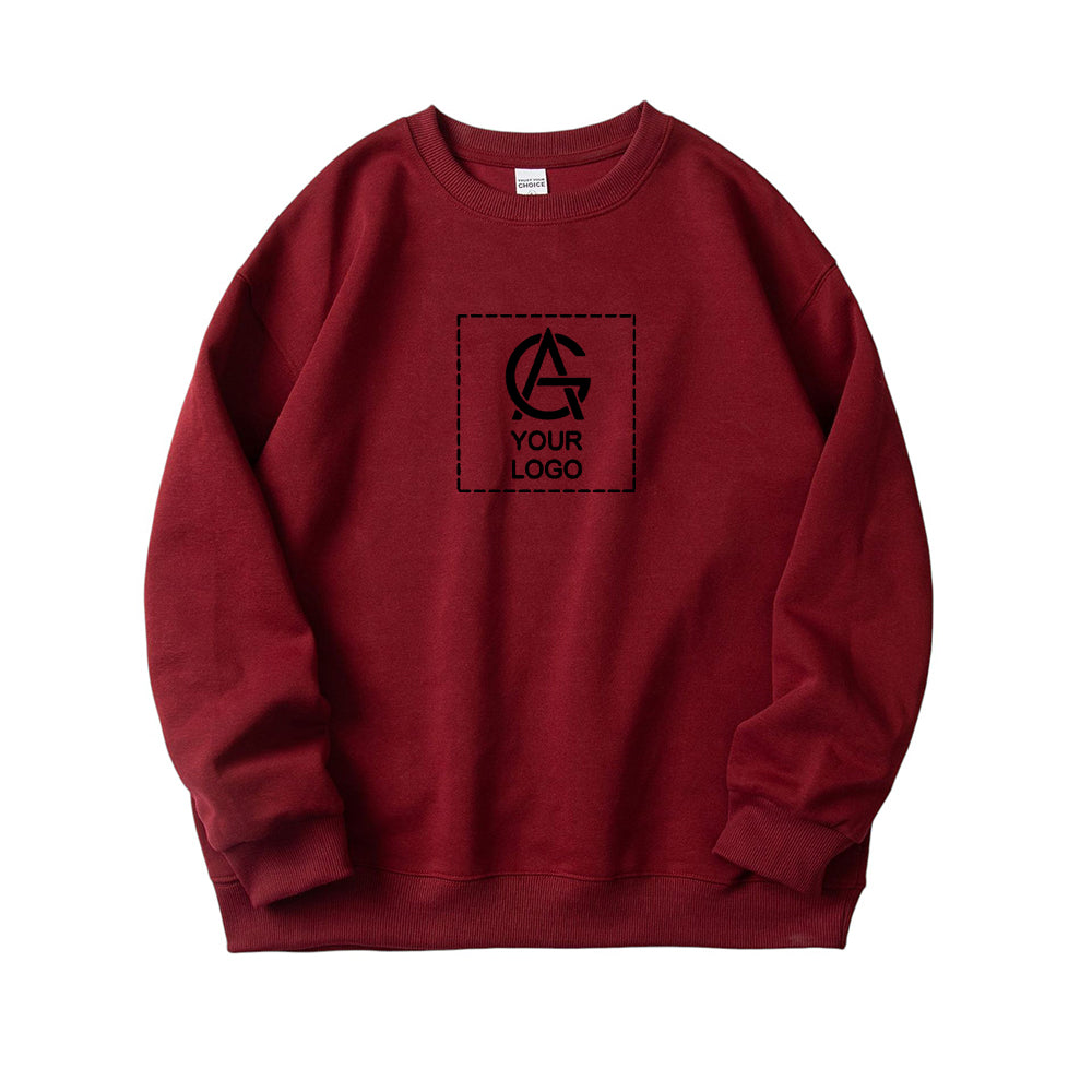 350GSM cotton loose round neck sweatshirt