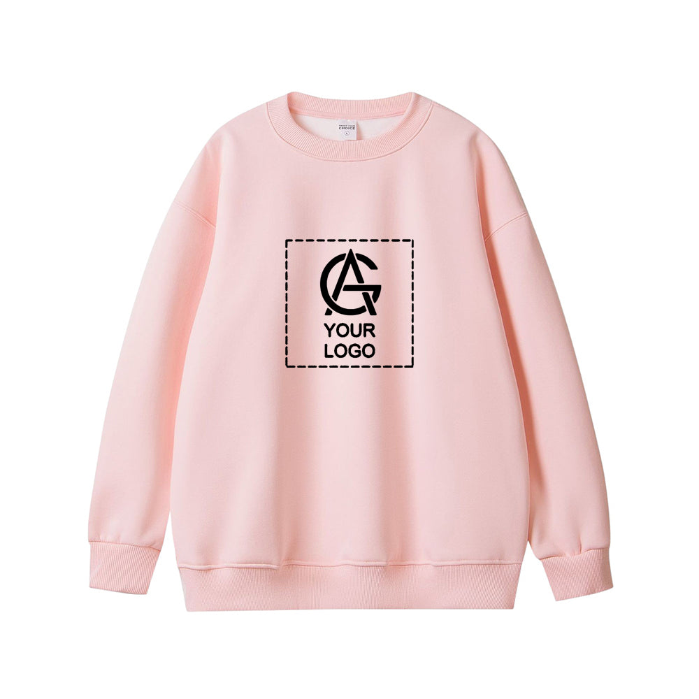 450GSM pure cotton round neck pullover sweatshirt