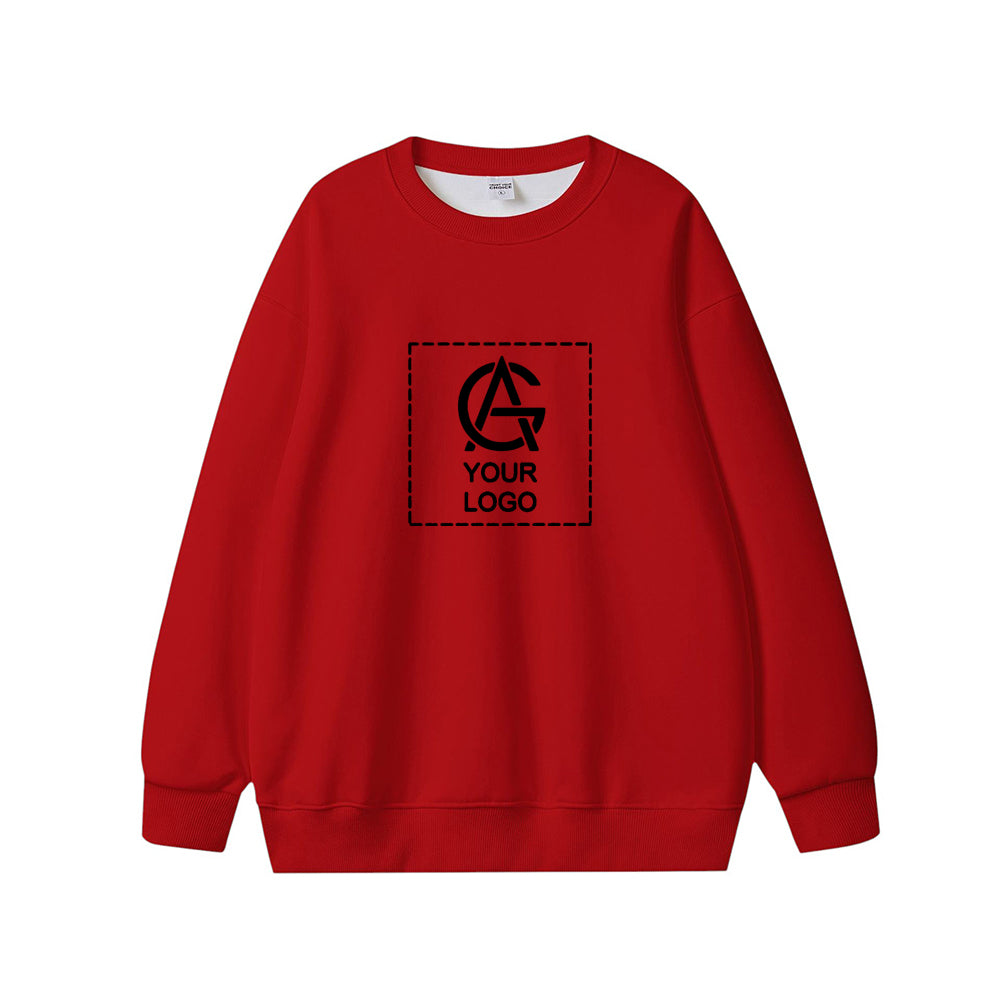 450GSM pure cotton round neck pullover sweatshirt