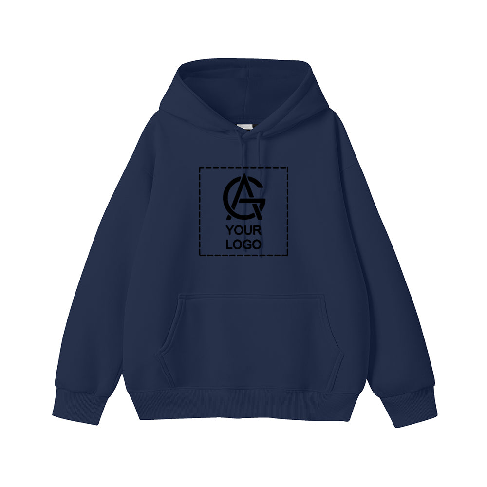 450GSM Heavyweight Pure Cotton Hooded Pullover Pocket Sweatshirt