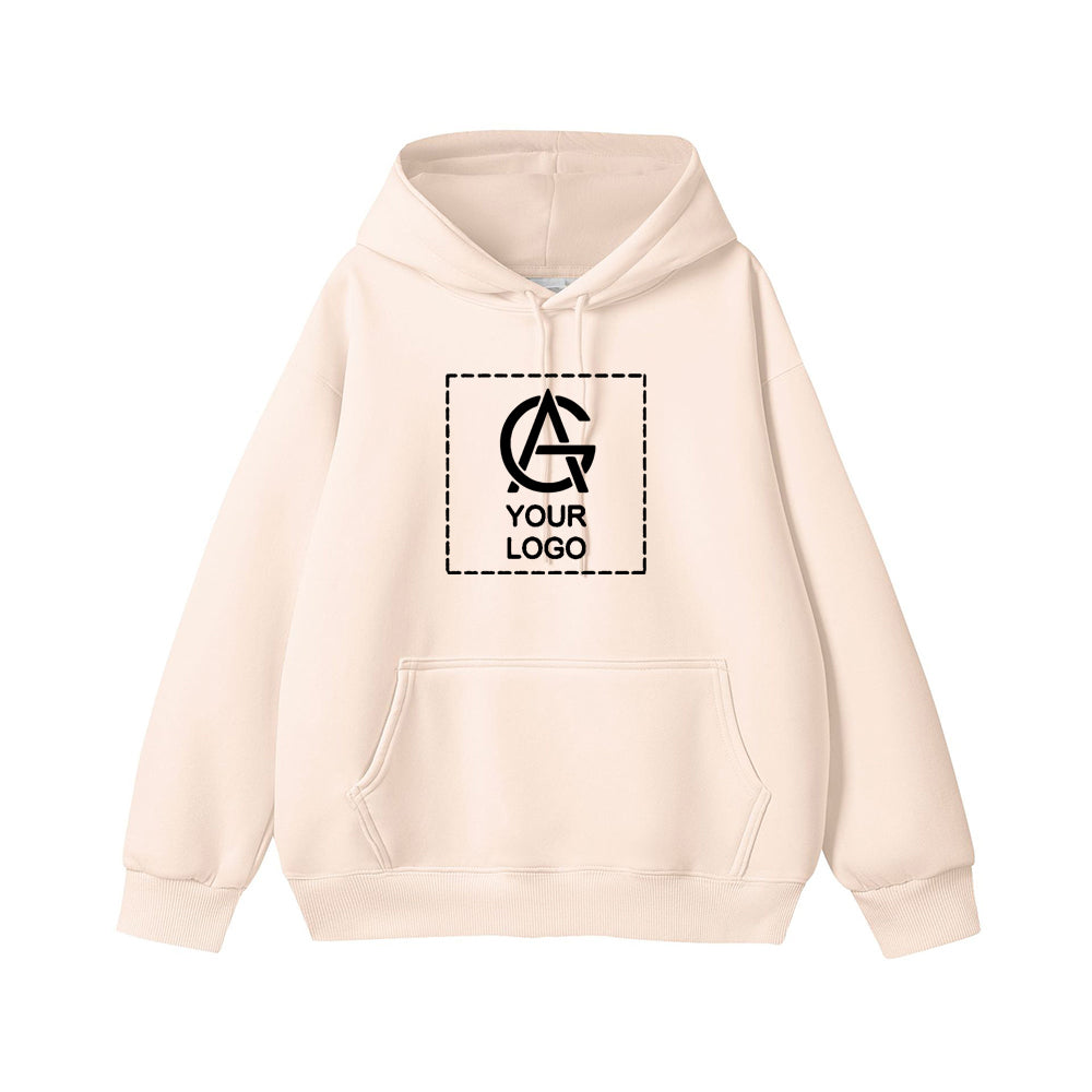450GSM Heavyweight Pure Cotton Hooded Pullover Pocket Sweatshirt