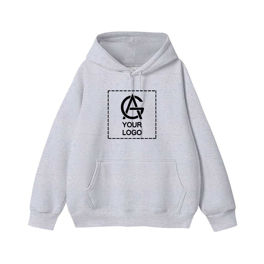 450GSM Heavyweight Pure Cotton Hooded Pullover Pocket Sweatshirt