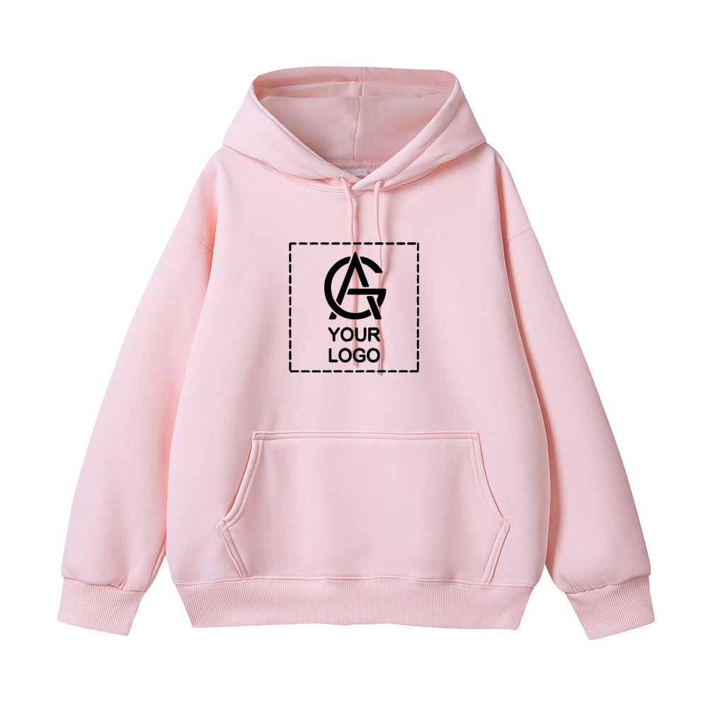 450GSM Heavyweight Pure Cotton Hooded Pullover Pocket Sweatshirt