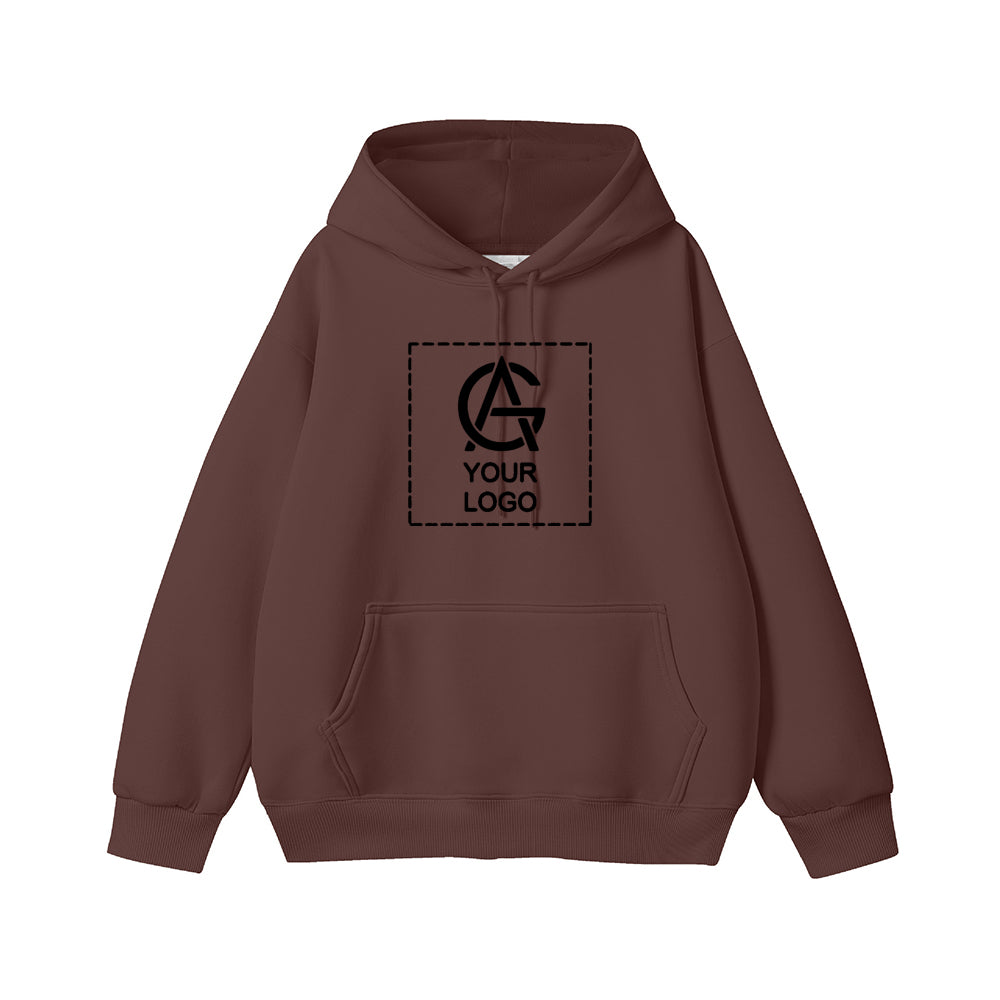 450GSM Heavyweight Pure Cotton Hooded Pullover Pocket Sweatshirt