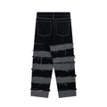 Tassel Patchwork Denim Jeans N06 - UncleDon JM