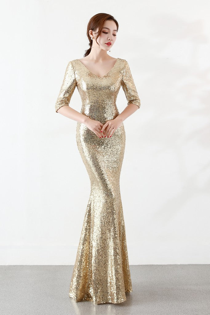 Gold Dress - Dresses
