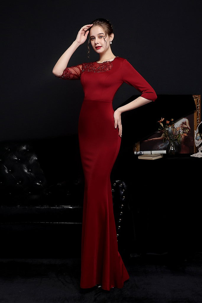 Wine red Dress - Dresses