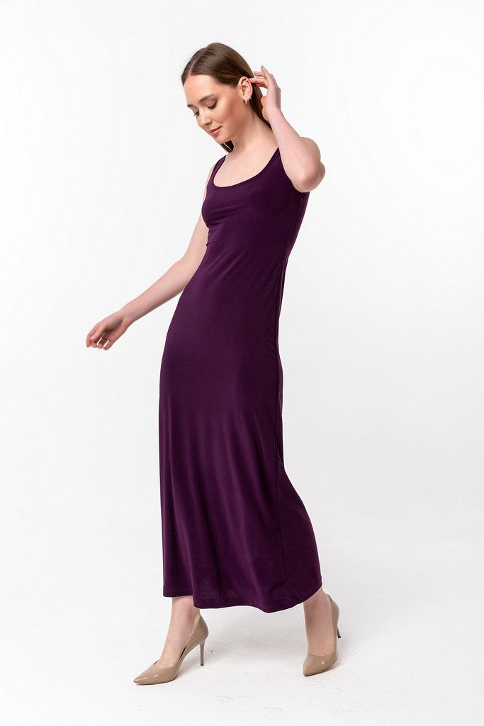 Purple Evening Dress - Dresses