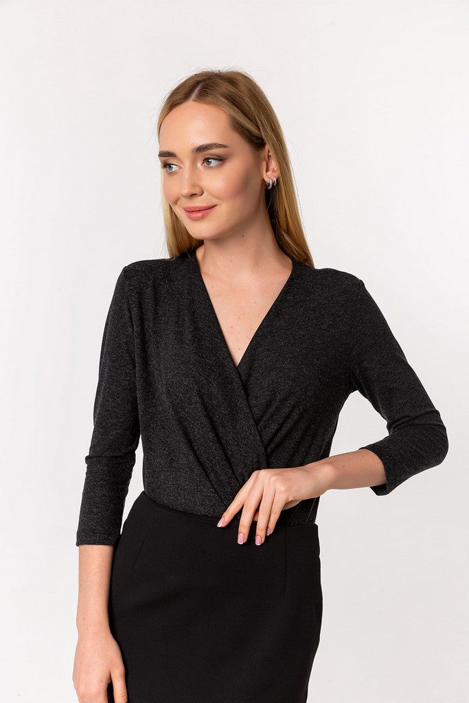 Anthracite Day Blouse - Blouses