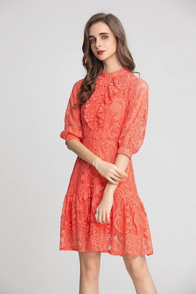 Orange Dress - Dresses
