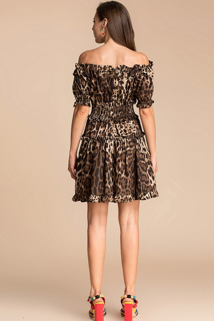 Brown leopard print Dress - Dresses
