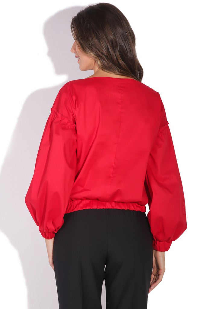 Day Red Blouse - Blouses