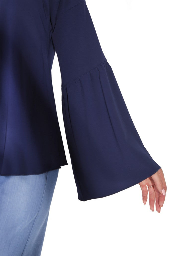 Day Navy Blouse - Blouses
