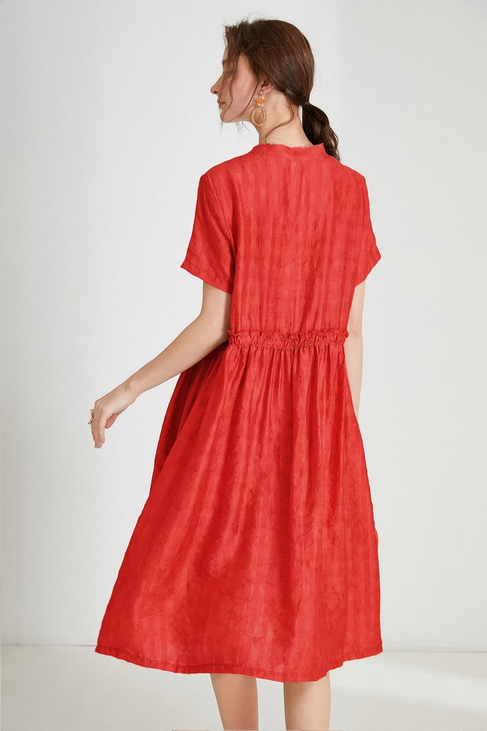 Red Day Dress - Dresses