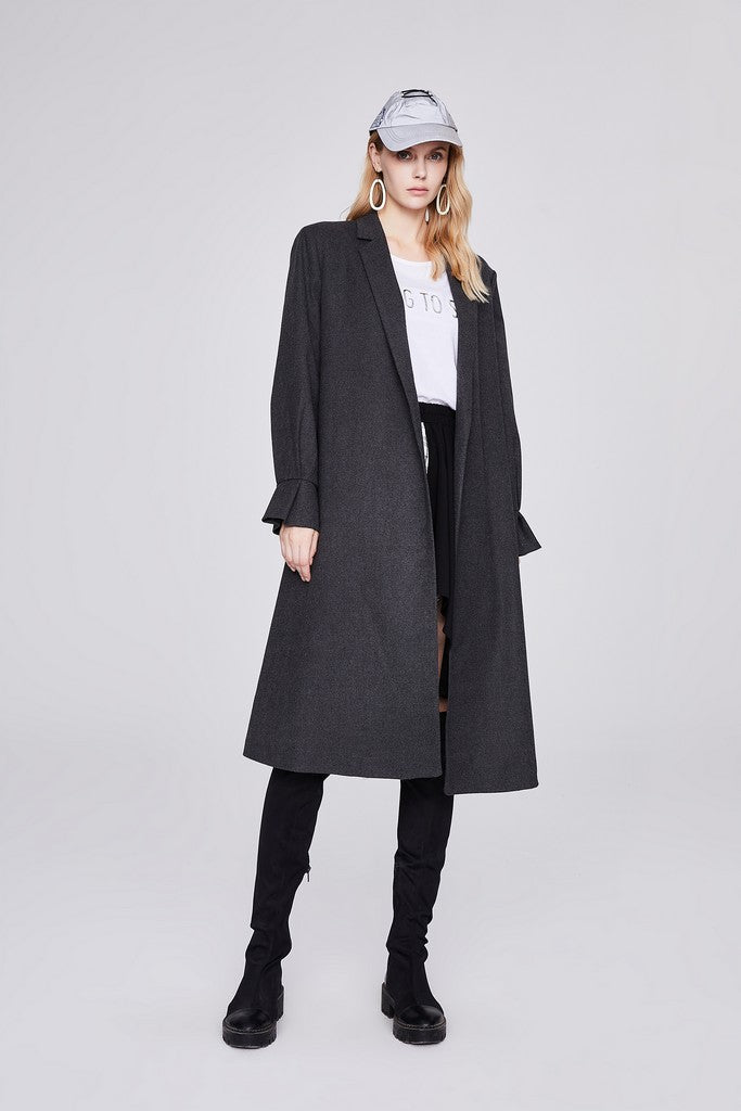 Dark gray Day Coat - Coats