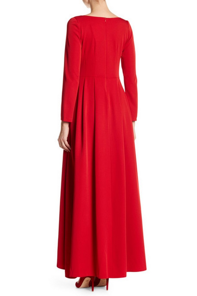 Evening Tea Red Dress - Dresses