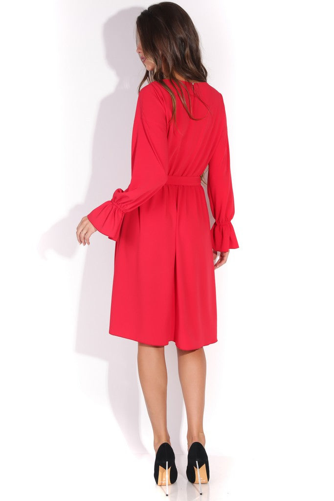 Red Сocktail Dress - Dresses