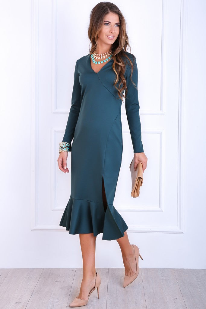 Evening Fitted Dress - Dresses