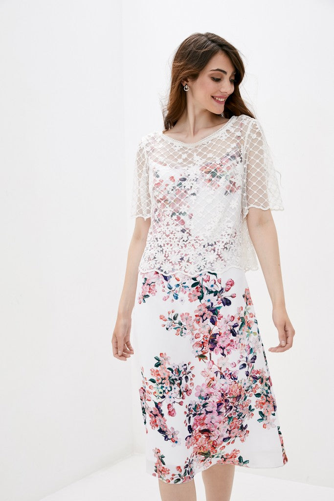 Multicolor Сocktail Dress - Dresses