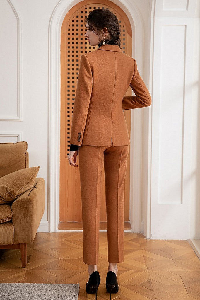 Office Set (Blazer & Pants) Brown set - Suits