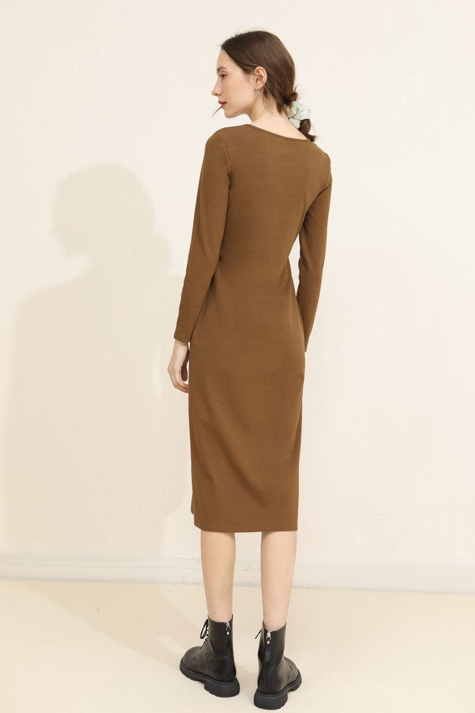 Brown Dress - Dresses