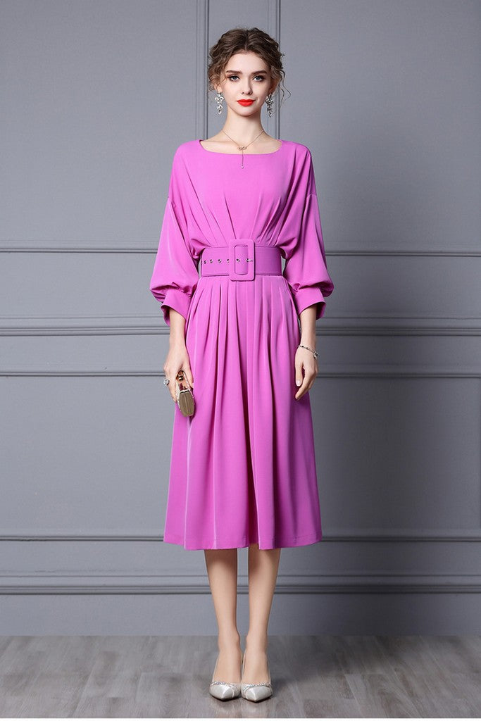 Purple Day Dress - Dresses