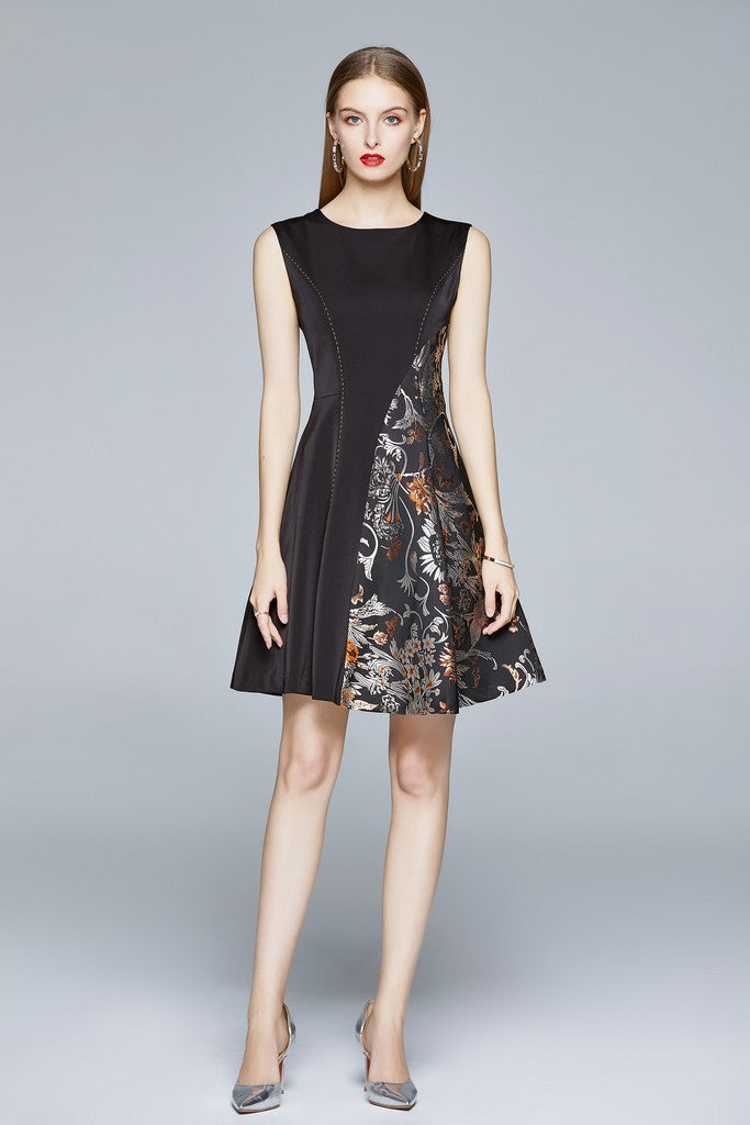 Black & Silver Dress - Dresses