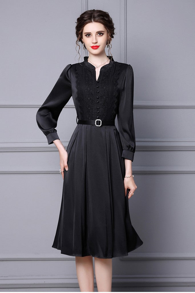 Black Evening Dress - Dresses