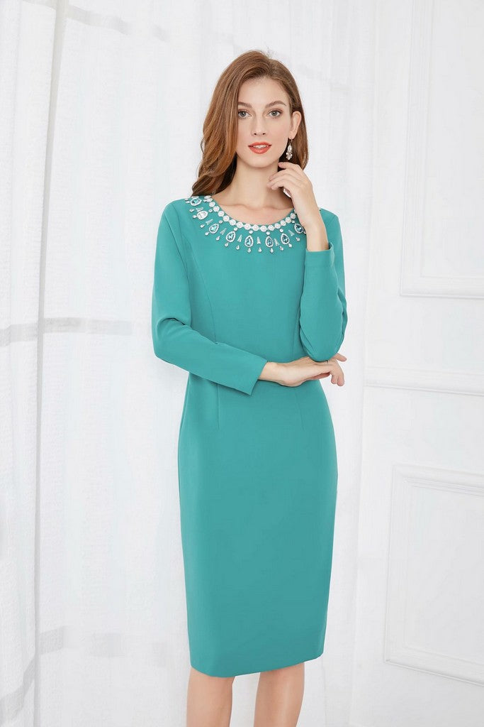 Green-blue Dress - Dresses