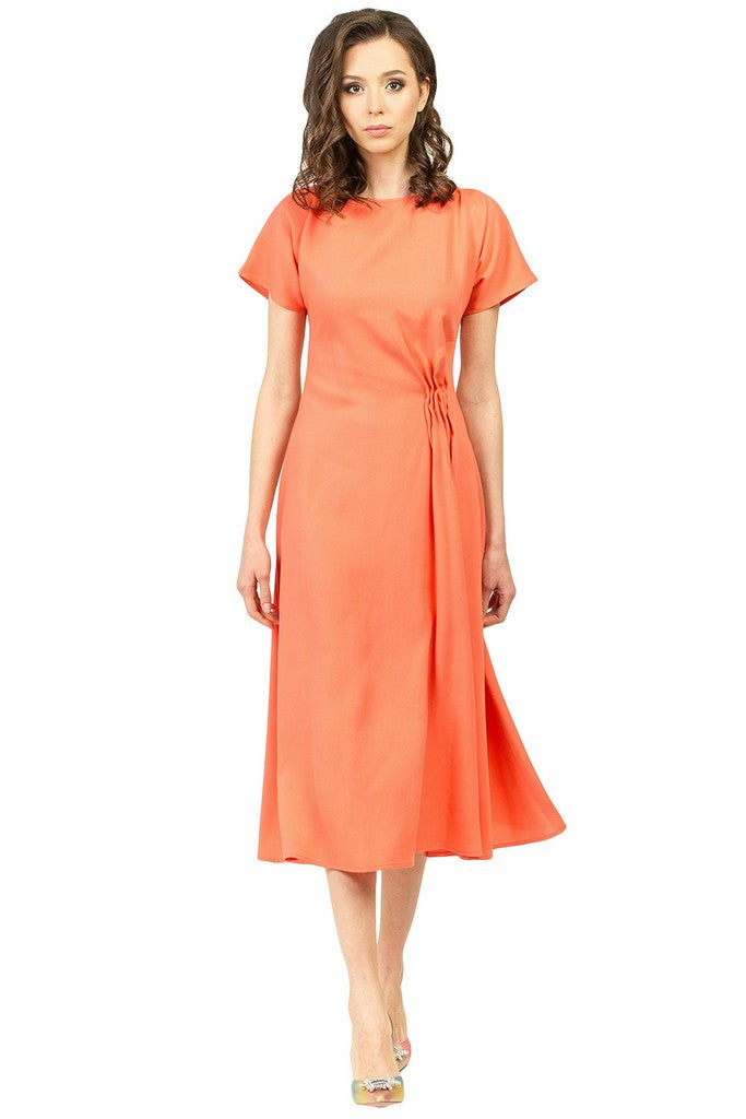 Coral Summer Day Dress - Dresses