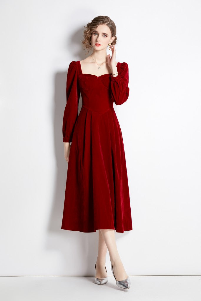 Wine red Evening Dress - Dresses