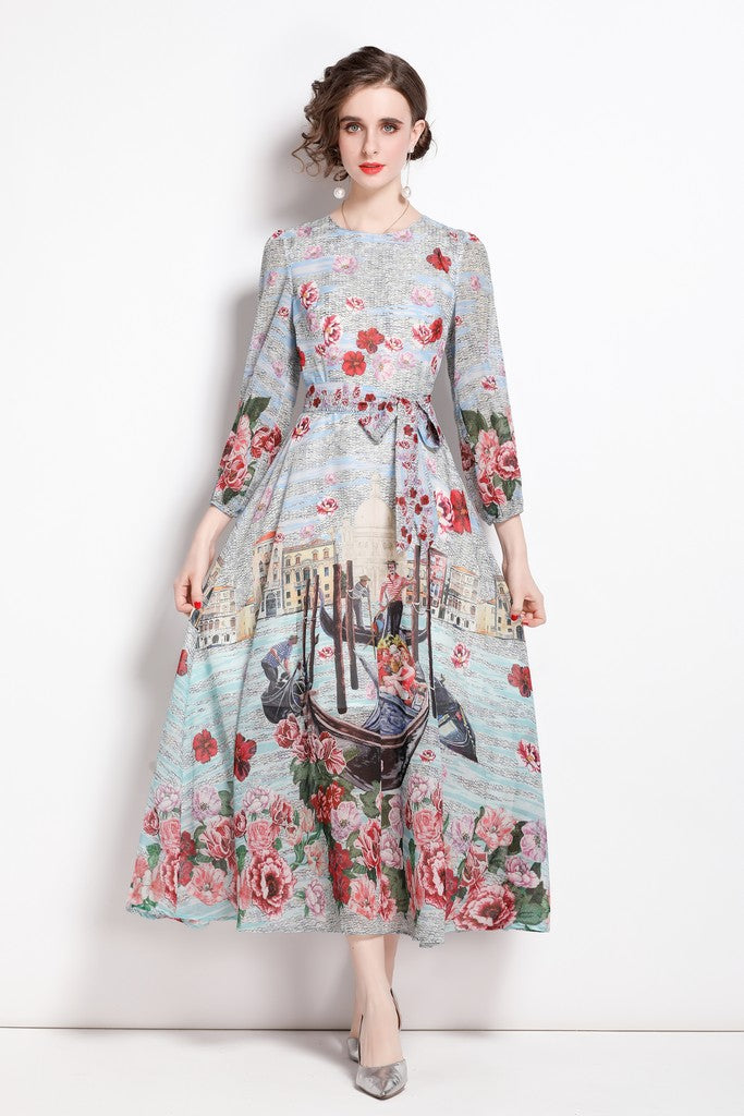 Multicolor print Dress - Dresses