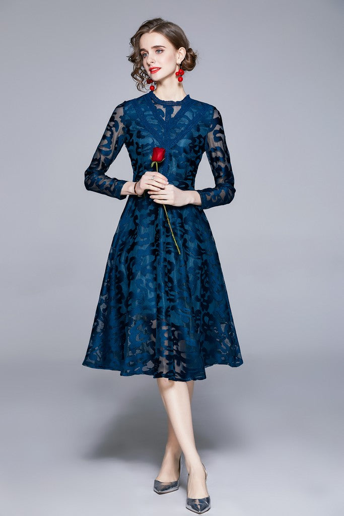Peacock blue Dress - Dresses