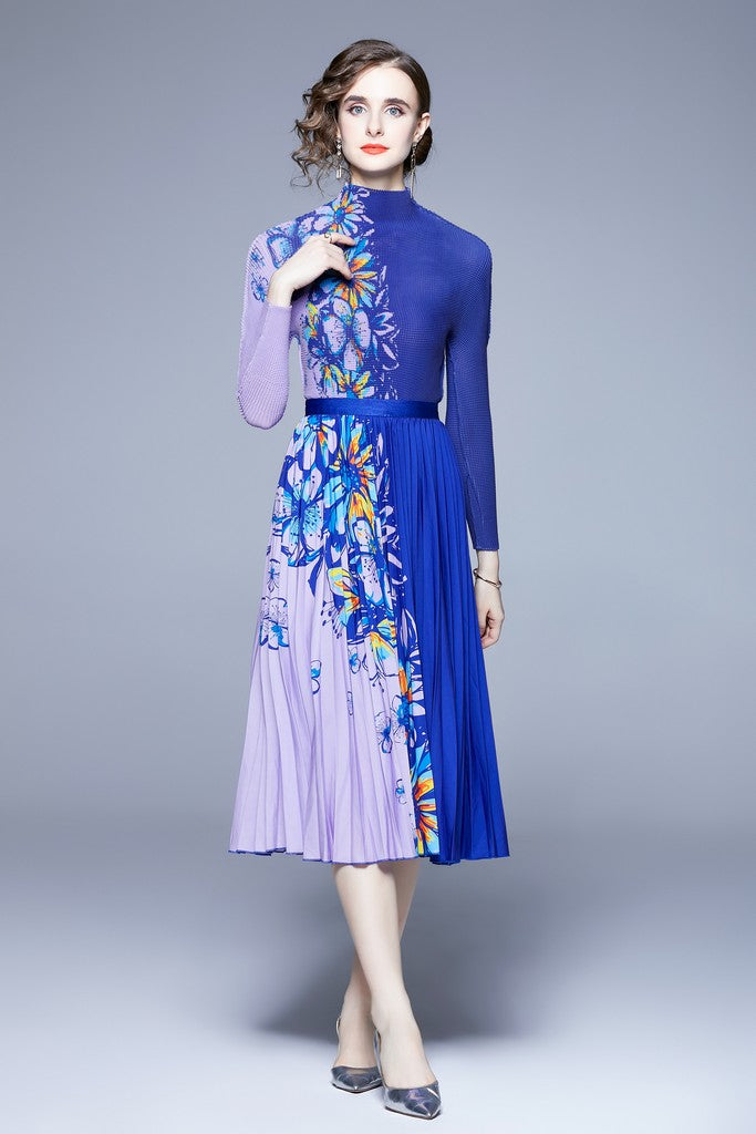 Blue Day Set (Blouse & Skirt) - Suits