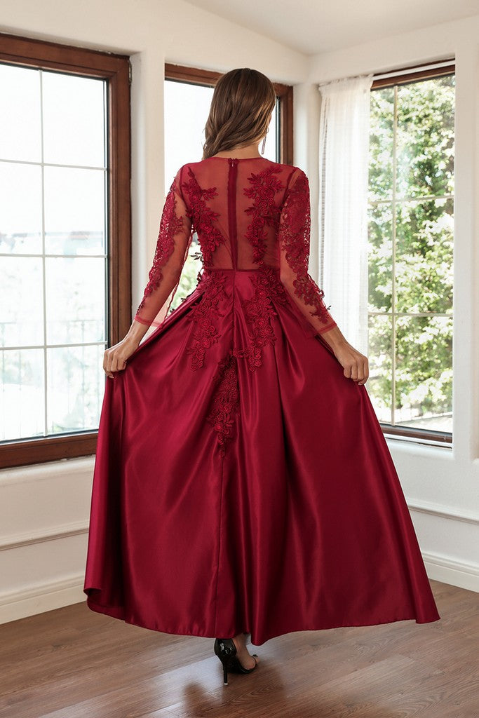 Wine red Dress - Dresses