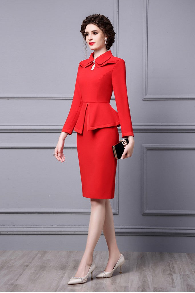 Red Сocktail Dress - Dresses